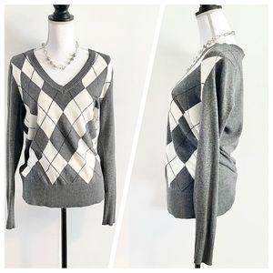 Women’s Old Navy Argyle Sweater Size Medium